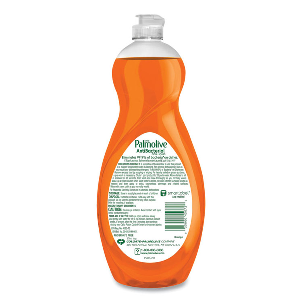 COLGATE PALMOLIVE, IPD. US04274CT Ultra Antibacterial Dishwashing Liquid, Orange Scent, 32.5 oz Bottle, 9/Carton