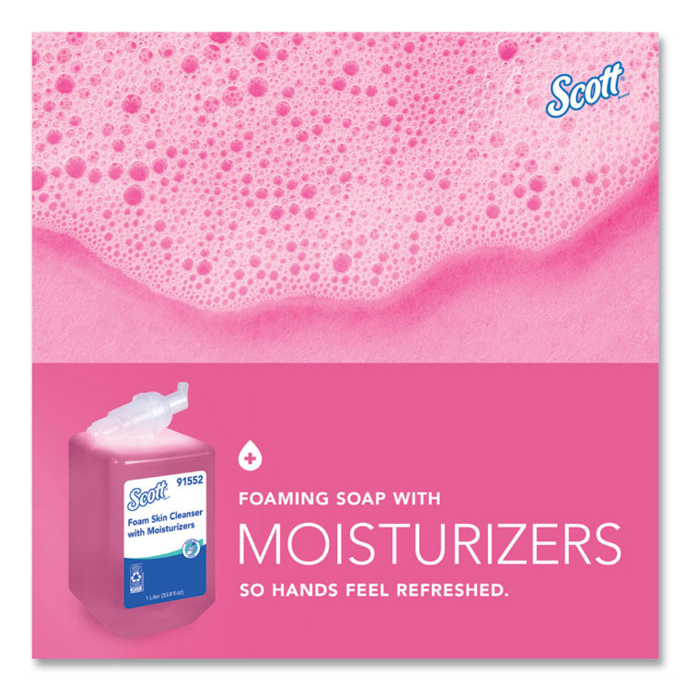 KIMBERLY-CLARK PROFESSIONAL Scott® 91552 Pro Foam Skin Cleanser with Moisturizers Refill, Light Floral Scent, 1 L