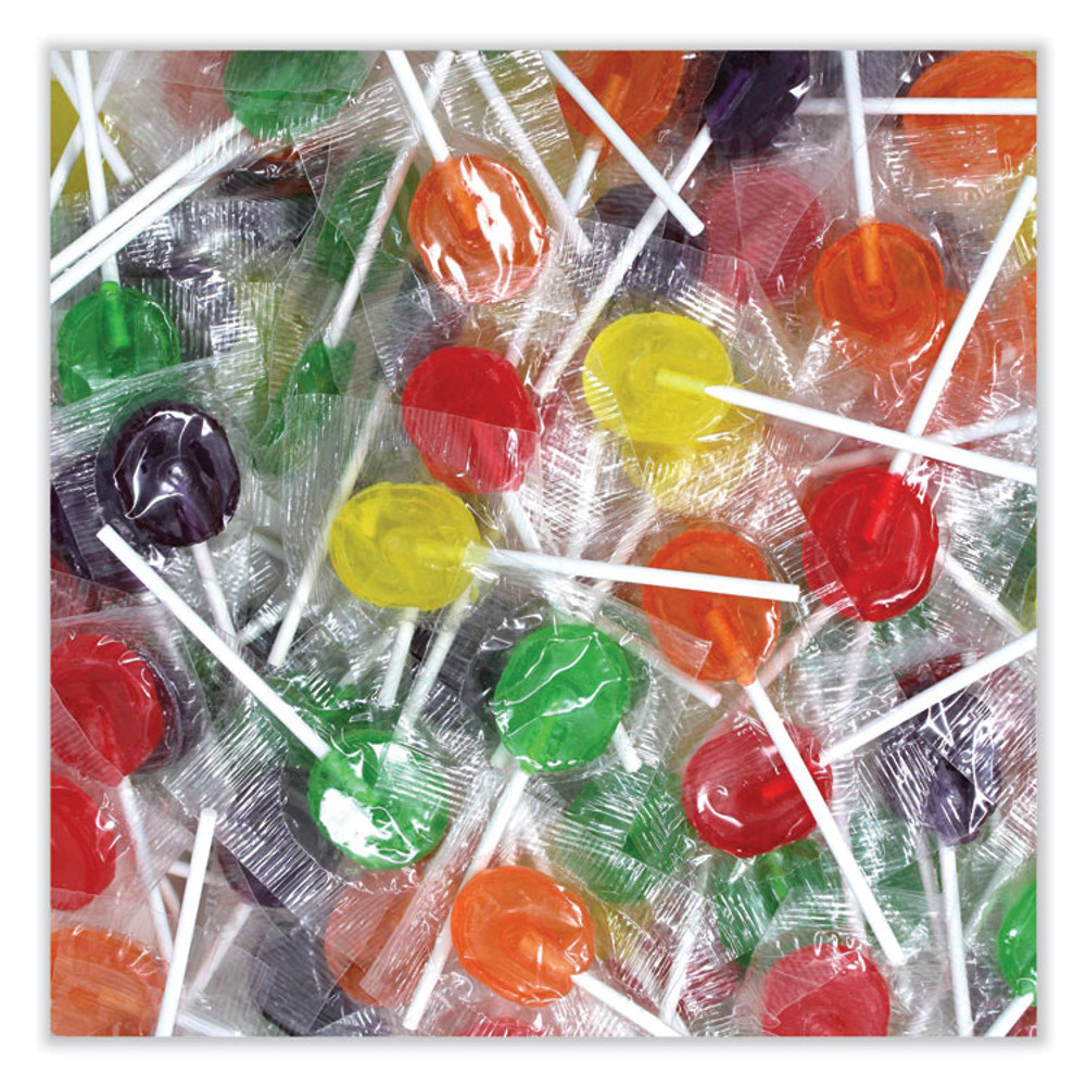 TOOTSIE ROLL INDUSTRIES Office Snax® 00654 Lick Stix Suckers, Randomly Assorted Flavors, 5 lb Bag