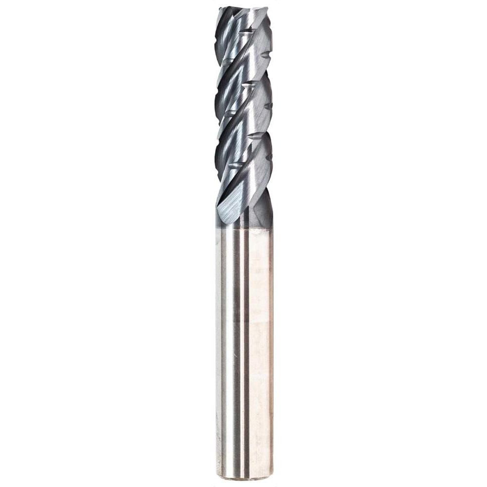 GWS 311287 Corner Radius End Mill: 1/2" Dia, 1" LOC, 0.03" Radius, 4 Flutes, Solid Carbide