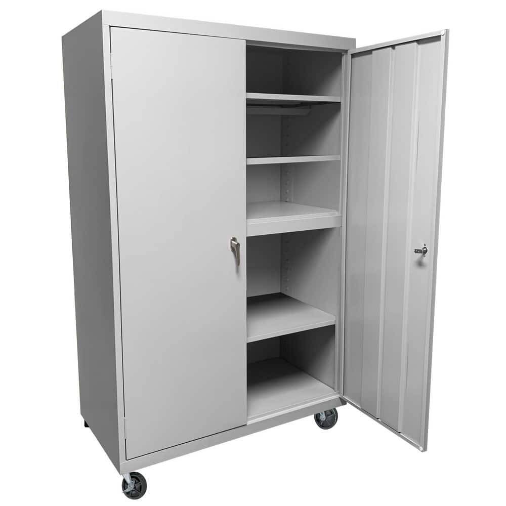 Steel Cabinets USA MAAH-48721RB-N Storage Cabinets; Cabinet Type: Mobile Storage; Lockable Storage ; Cabinet Material: Steel ; Width (Inch): 48in ; Depth (Inch): 18in ; Cabinet Door Style: Lockable ; Height (Inch): 72in