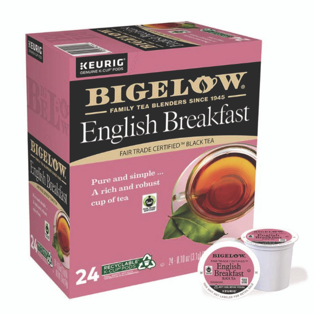 KEURIG DR PEPPER Bigelow® 6080 English Breakfast Tea K-Cups Pack, 24/Box