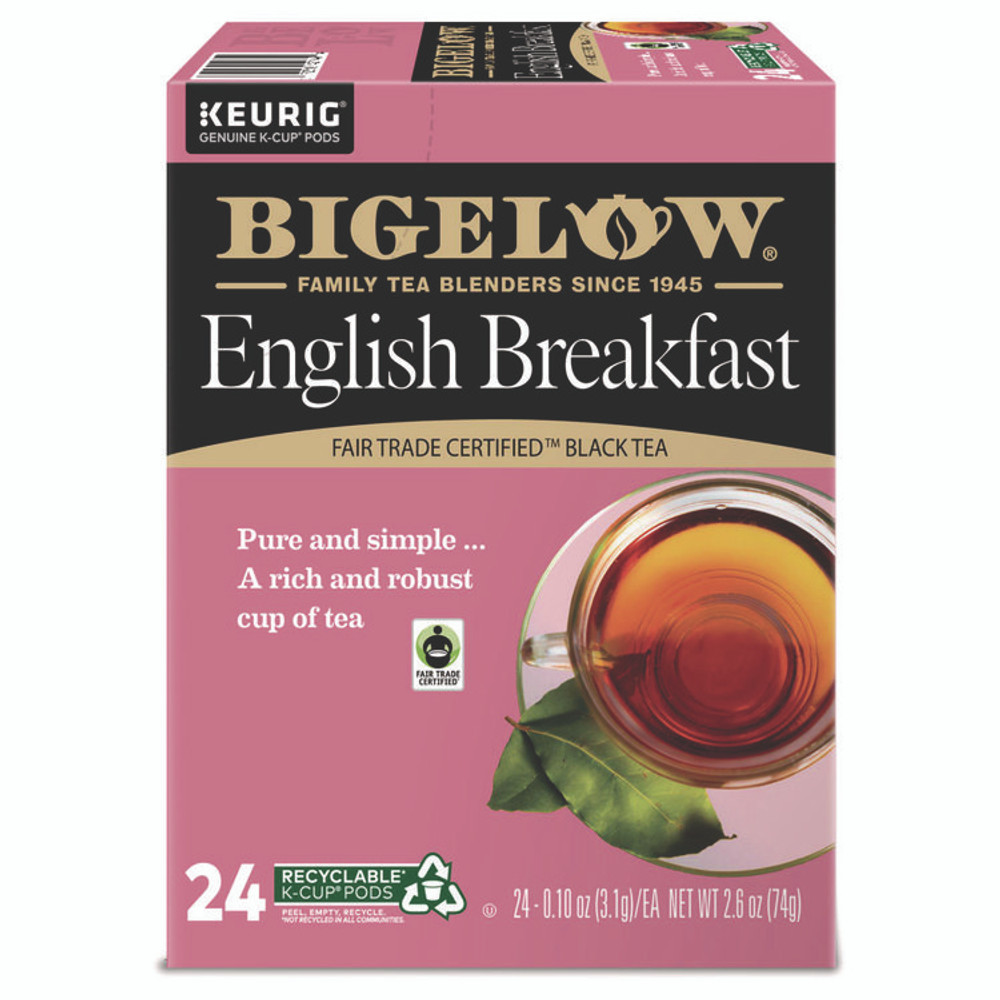 KEURIG DR PEPPER Bigelow® 6080 English Breakfast Tea K-Cups Pack, 24/Box