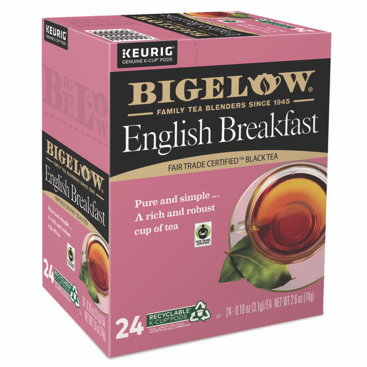 KEURIG DR PEPPER Bigelow® 6080 English Breakfast Tea K-Cups Pack, 24/Box