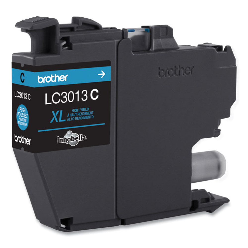 BROTHER INTL. CORP. LC3013C LC3013C High-Yield Ink, 400 Page-Yield, Cyan