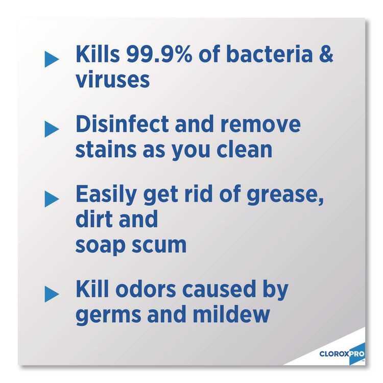 CLOROX SALES CO. 35417EA CloroxPro Clean-Up Disinfectant Cleaner with Bleach, 32 oz Smart Tube Spray