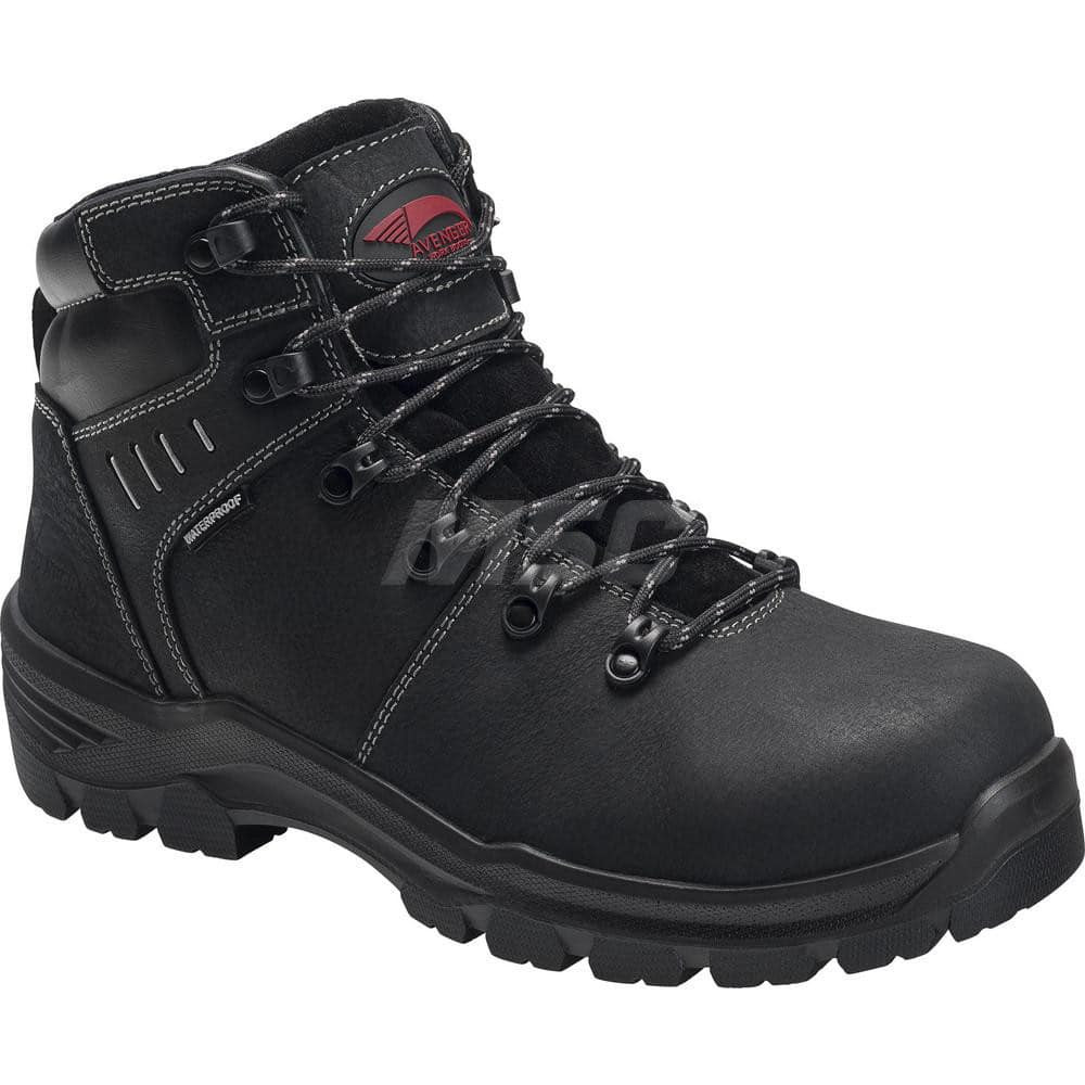 Footwear Specialities Int'l A7400-10.5M Work Boot: Size 10.5, 6" High, Leather, Carbon & Safety Toe, Safety Toe