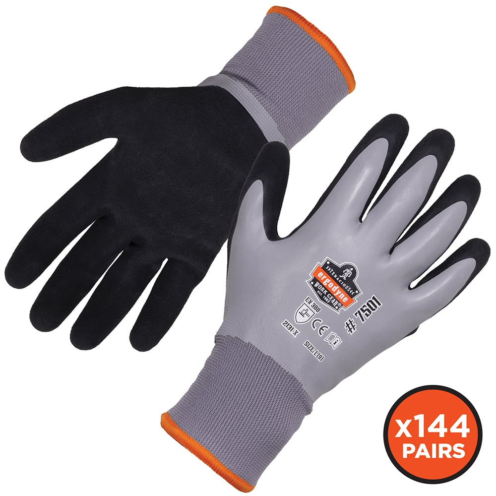 Ergodyne 17933 General Purpose Work Gloves: Medium, Latex Coated, Polyester & Acrylic Fleece