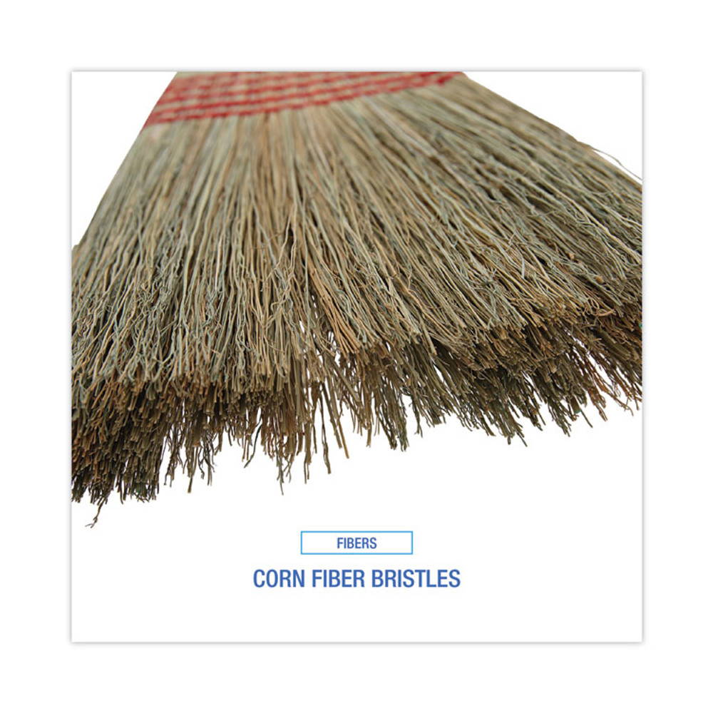BOARDWALK 926CEA Parlor Broom, Corn Fiber Bristles, 55" Overall Length, Natural