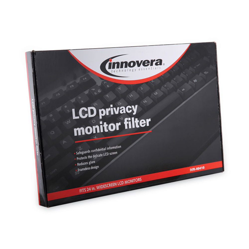 INNOVERA 46416 Premium Antiglare Blur Privacy Monitor Filter for 24" Widescreen Flat Panel Monitor, 16:9/16:10 Aspect Ratio