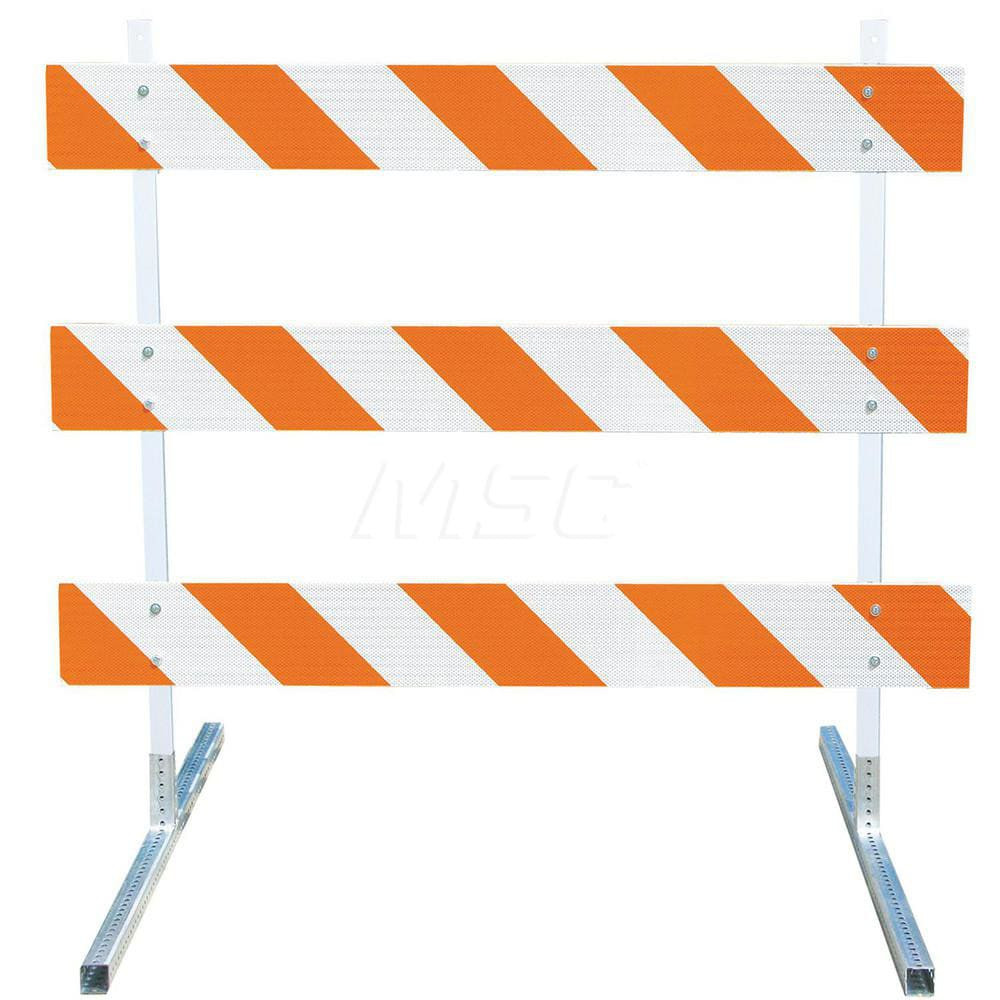 Plasticade 3308HIPLRDRILLK Traffic Barricades; Barricade Height (Inch): 63 ; Barricade Width (Inch): 96 ; Reflective: Yes ; Compliance: MASH Compliant; MUTCD