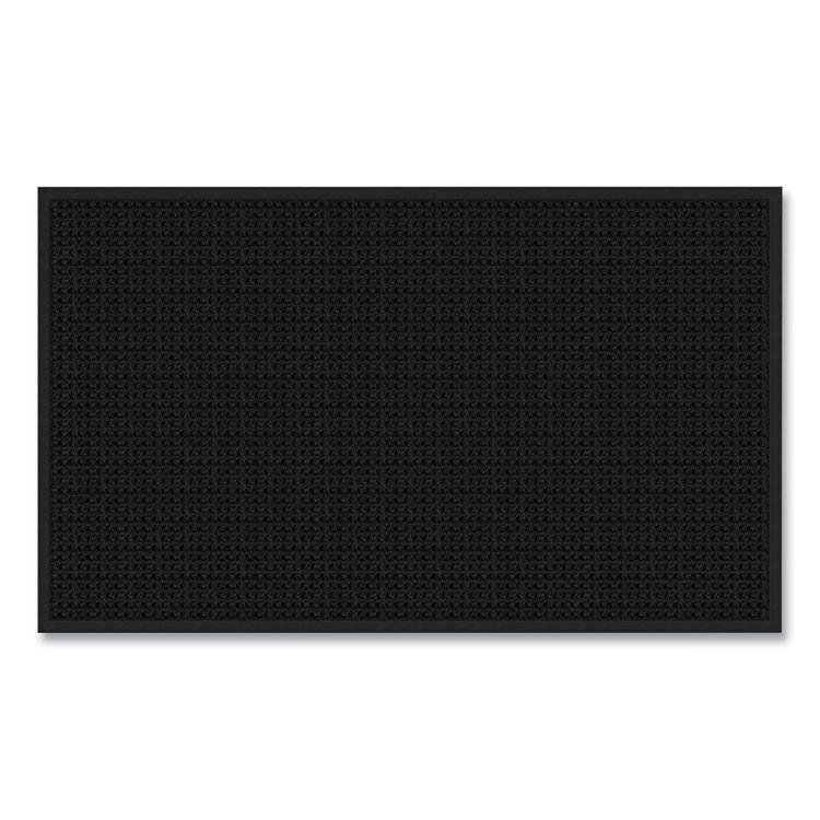 APACHE MILLS 012023 Absorba Select Entry Mat, Rectangular, Pepper/Black Crush-Resistant Needle-Punched Surface, 36" x 60"