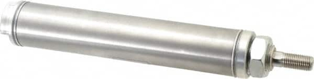 Norgren RP125X3.000-SAN Single Acting Rodless Air Cylinder: 1-1/4" Bore, 3" Stroke, 250 psi Max, 1/8 NPTF Port, Nose Mount