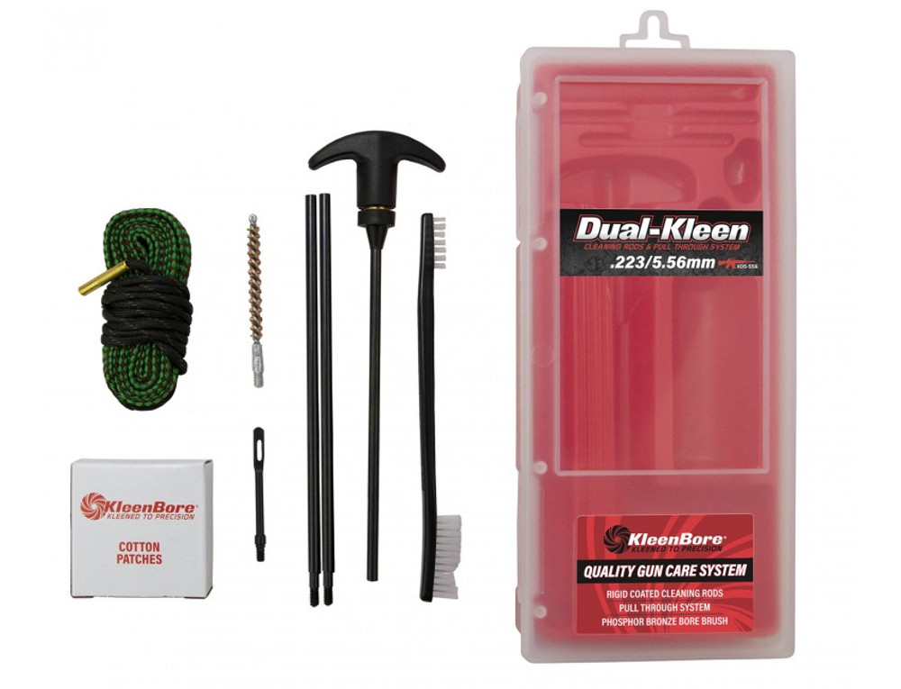 Kleenbore KDS-556 Rod & Kwick Kleen Rope Cleaner Dual System .22/.223/5.56mm Kit