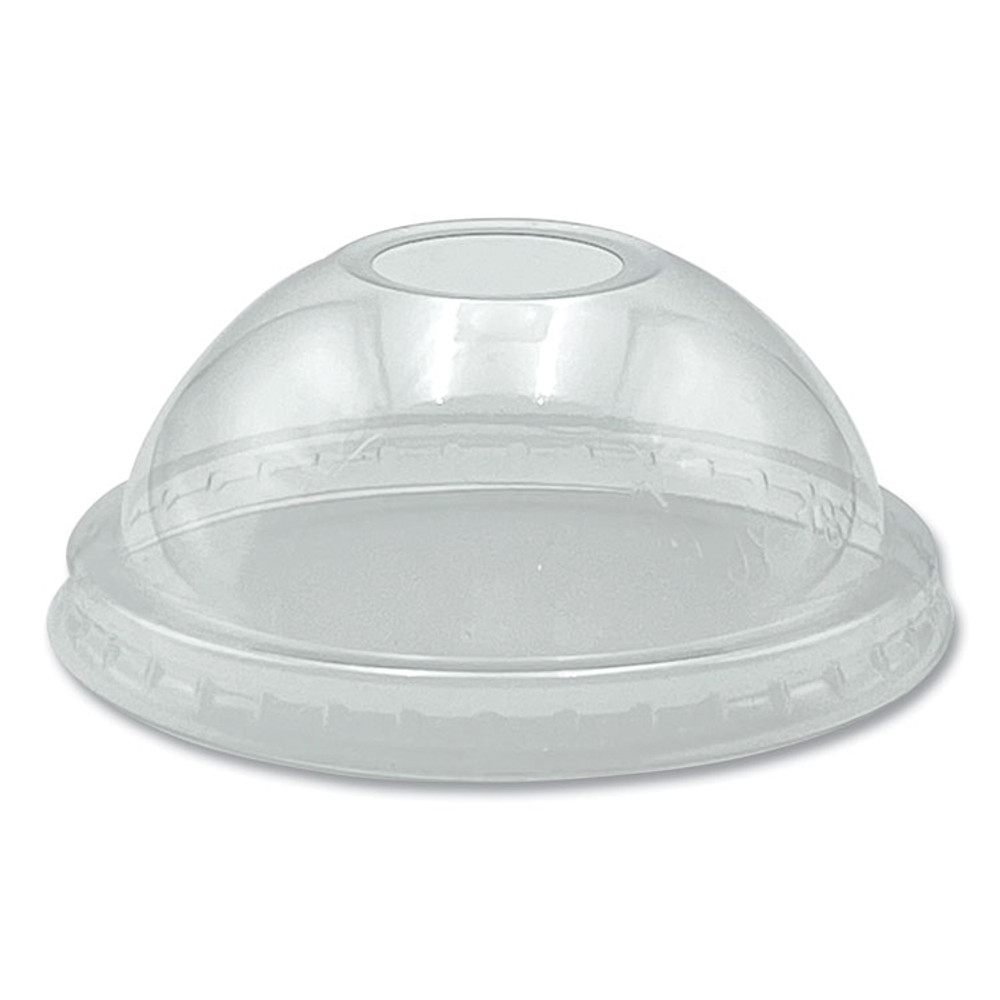 BOARDWALK PET910DOMEPK PET Cold Cup Dome Lids, Fits 9 oz to 10 oz Cold Cups, Plastic, Clear, 100/Pack