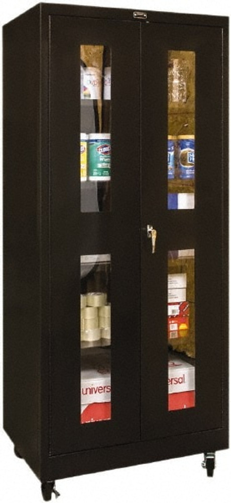 Hallowell 415S24SVMA-ME Mobile Storage Cabinet: 36" Wide, 24" Deep, 72" High