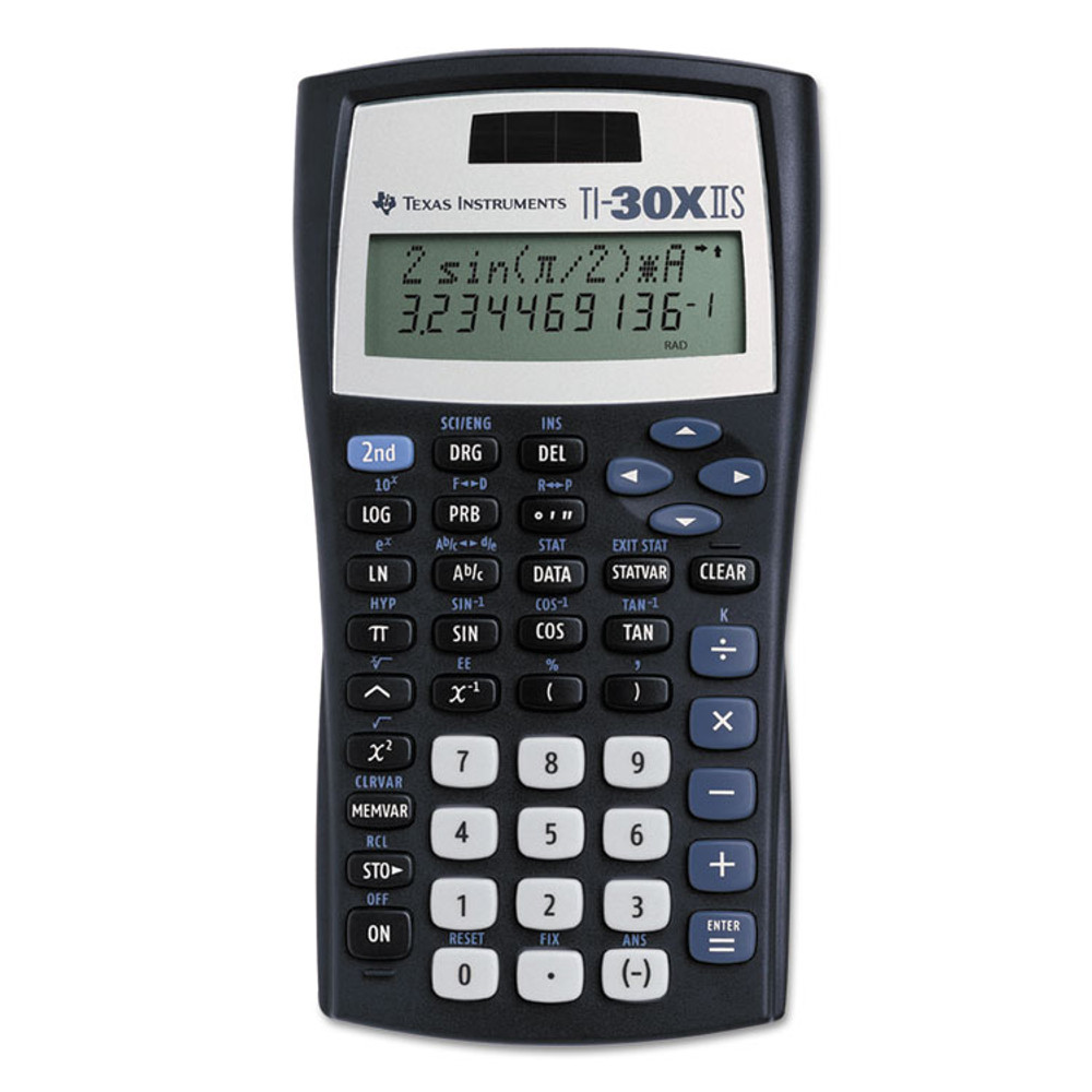 TEXAS INSTRUMENTS TI-30XIIS TI-30X IIS Scientific Calculator, 10-Digit LCD, Black