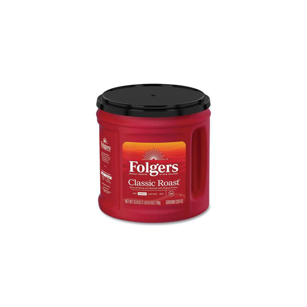 Folgers FOL20421EA Coffee, Classic Roast, Ground, 25.9 oz Canister