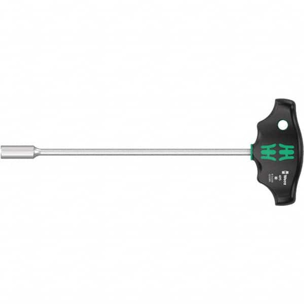 Wera 05023385001 Nut Driver: 8 mm Drive, Solid Shaft, T-Handle, 279 mm OAL