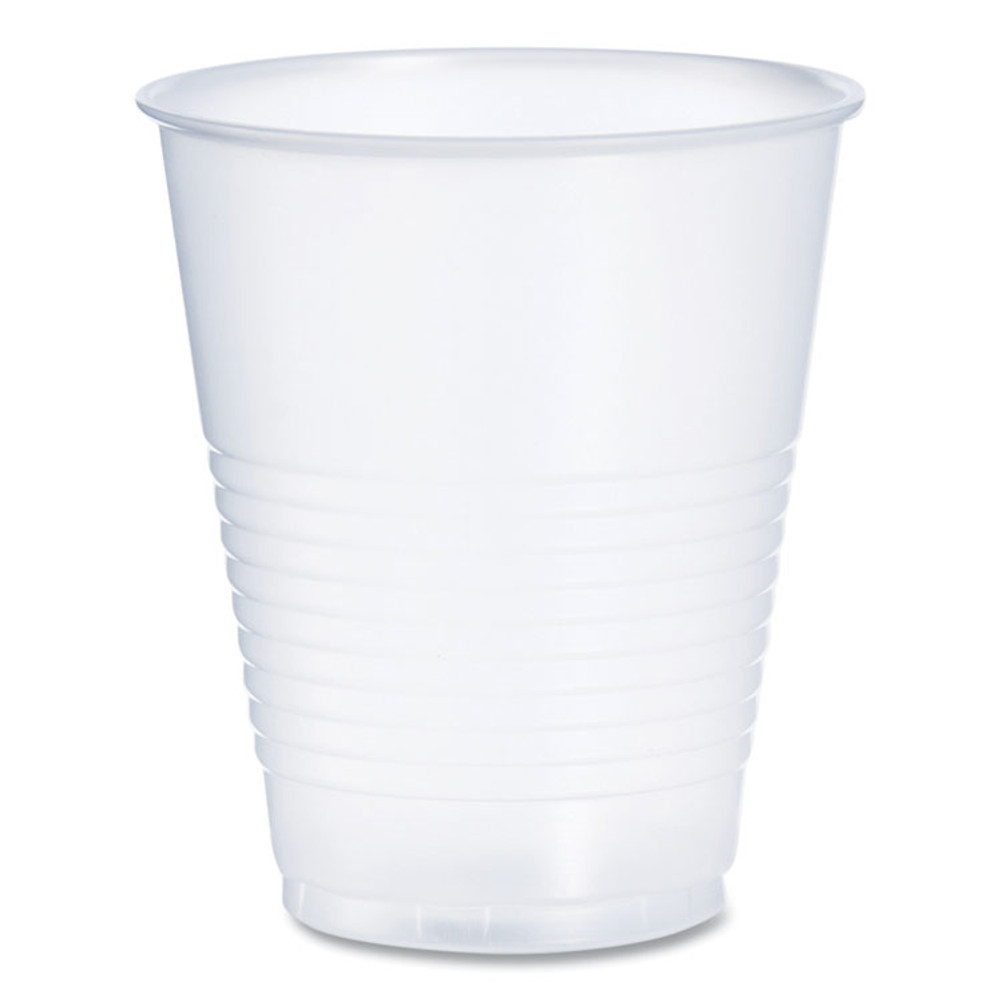 DART Y12S High-Impact Polystyrene Squat Cold Cups, 12 oz, Translucent, 50/Sleeve, 20 Sleeves/Carton