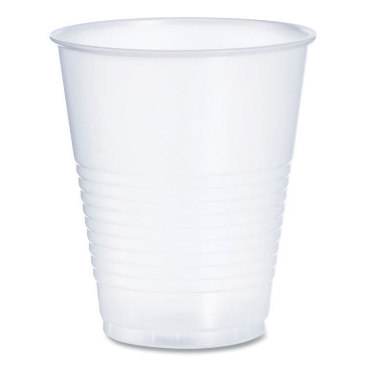 DART Y12S High-Impact Polystyrene Squat Cold Cups, 12 oz, Plastic, Translucent, 50/Sleeve, 20 Sleeves/Carton