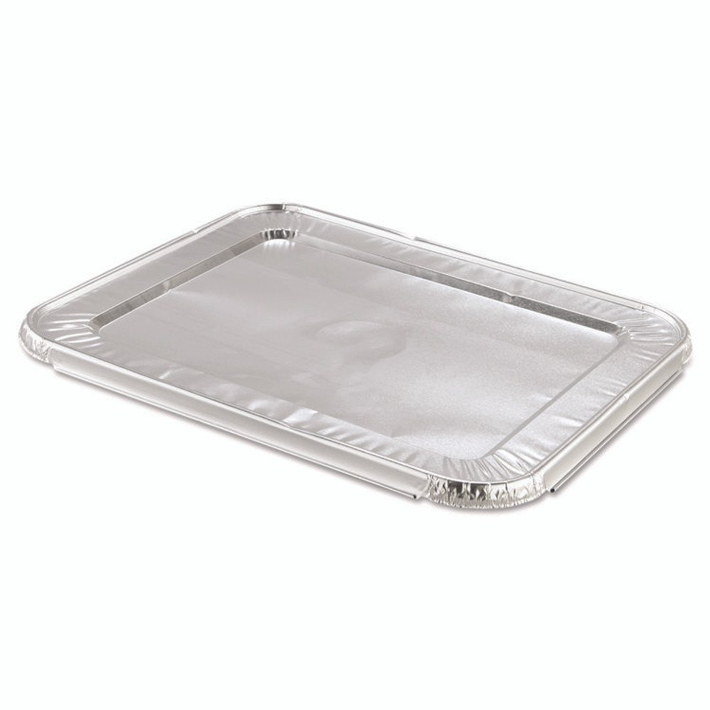 HFA INC 204900 Steam Pan Foil Lids, Fits Half-Size Pan, 25 Gauge, 12.81 x 10.44, 100/Carton