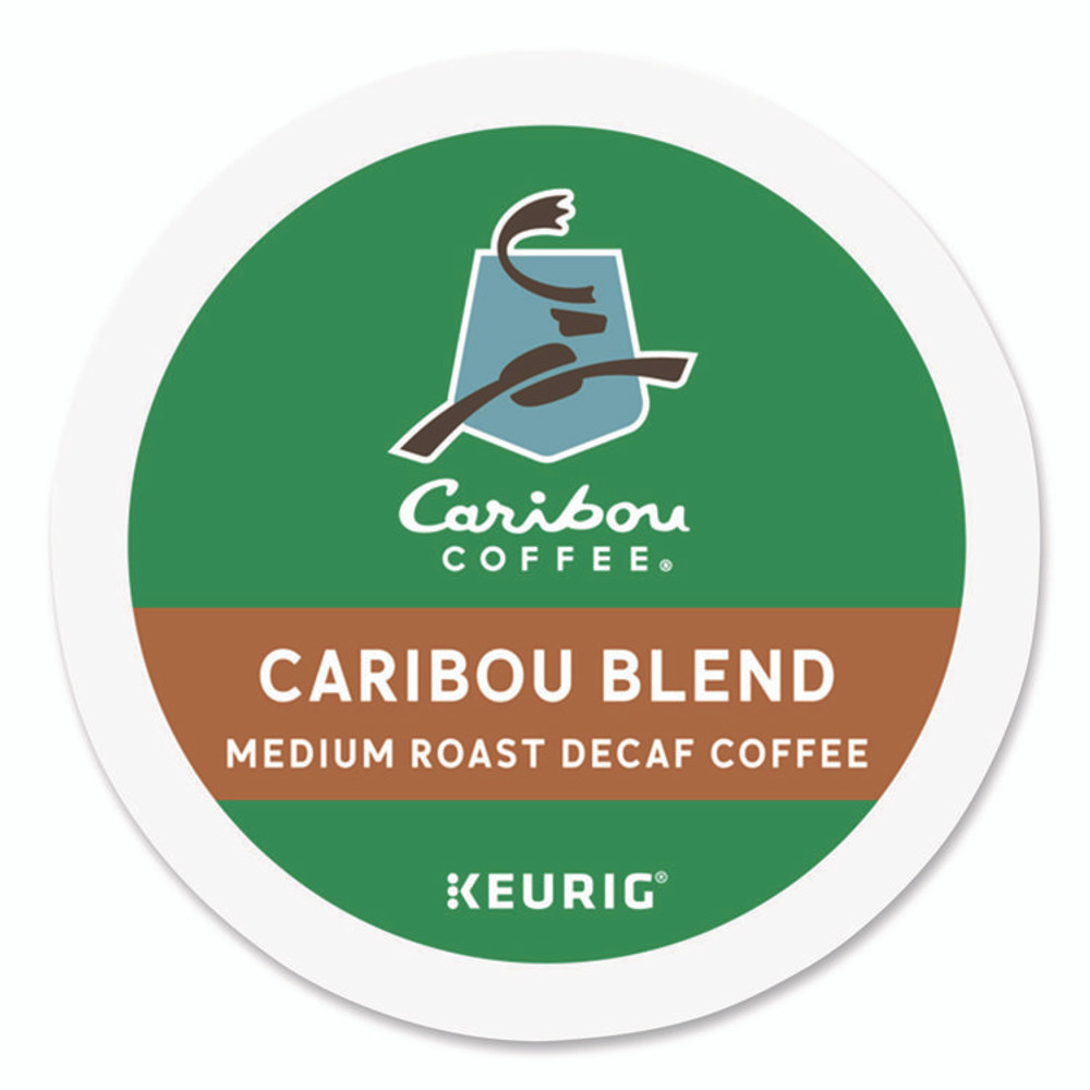 KEURIG DR PEPPER Caribou Coffee® 6995 Caribou Blend Decaf Coffee K-Cups, 24/Box