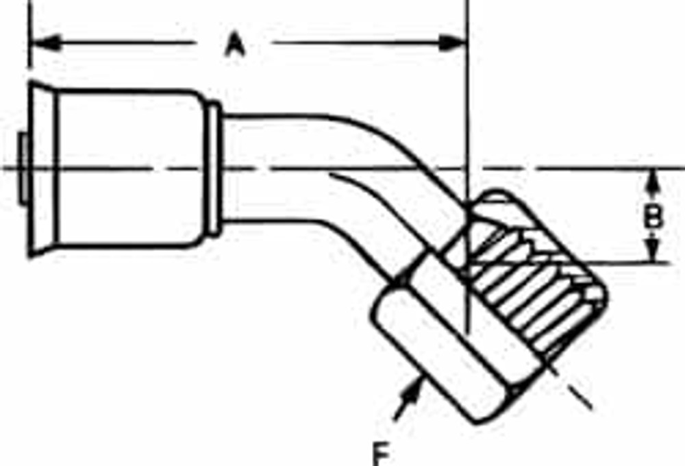 Eaton 75710E-490 Hydraulic Hose Flare Female Swivel Fitting: 7/8-14