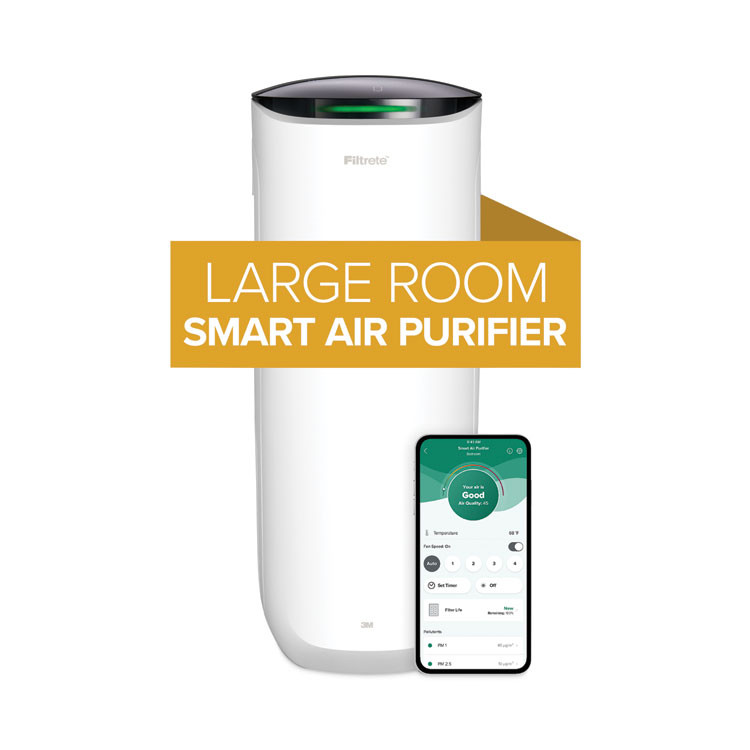 3M/COMMERCIAL TAPE DIV. Filtrete™ FAPST02N Smart Large Room Air Purifier, 310 sq ft Room Capacity, White