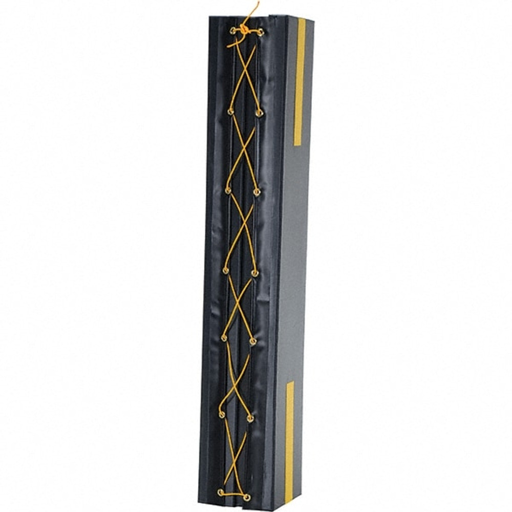 Vestil V-PAD-S-65 Column Protector: Nylon-Reinforced Vinyl, 5" Wide, 6" High