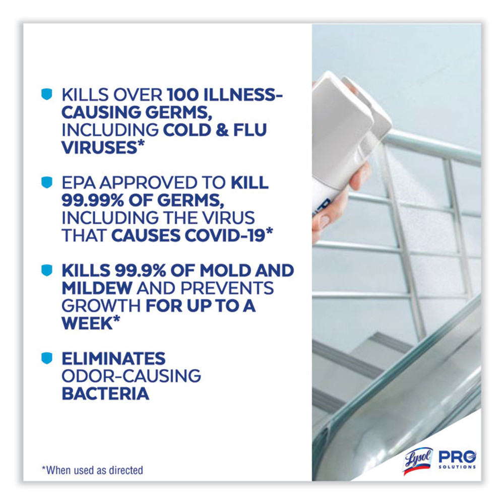 RECKITT BENCKISER LYSOL® Brand 80833 Disinfectant Spray, Early Morning Breeze, 12.5 oz Aerosol Spray, 12/Carton