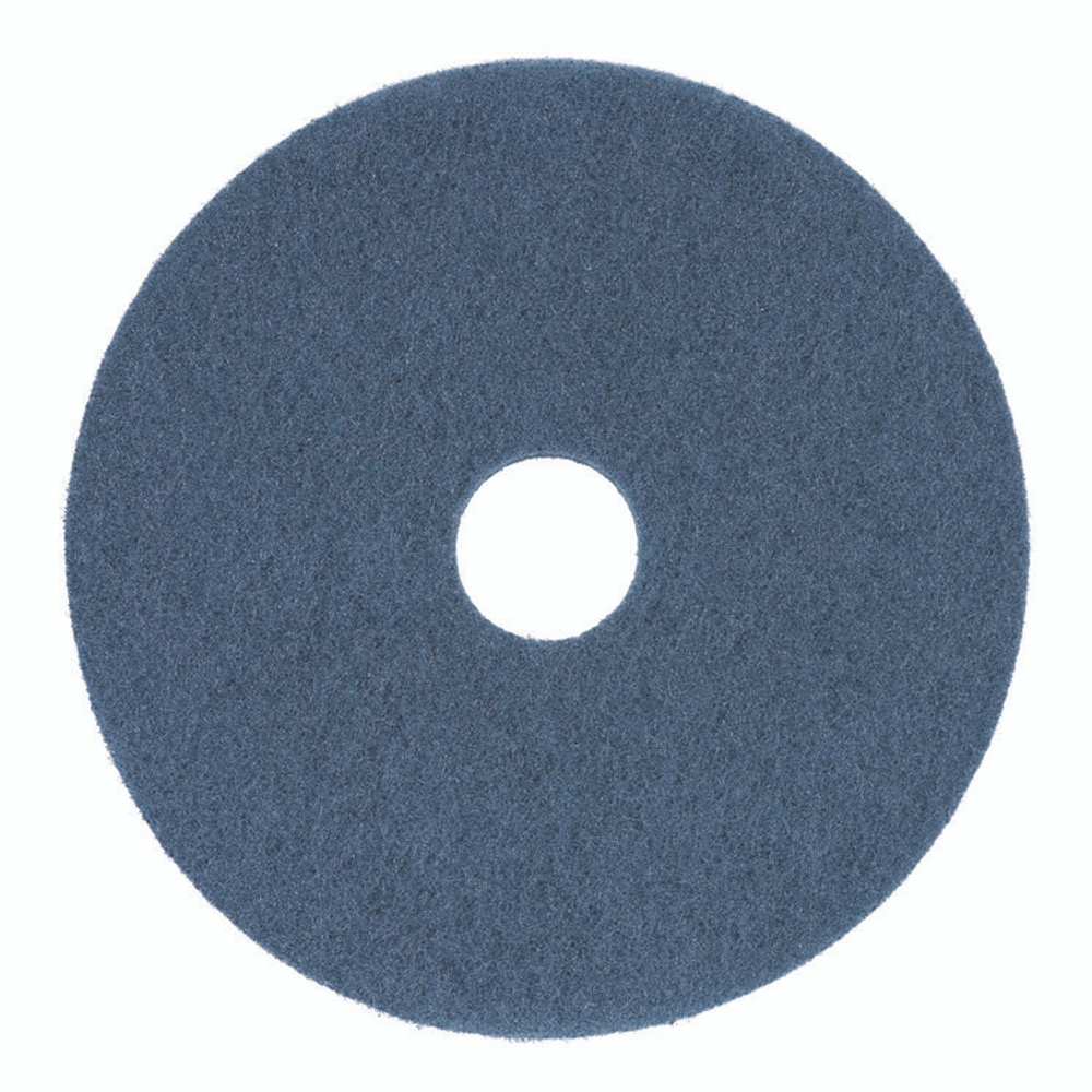 BOARDWALK 4014BLU Scrubbing Floor Pads, 14" Diameter, Blue, 5/Carton