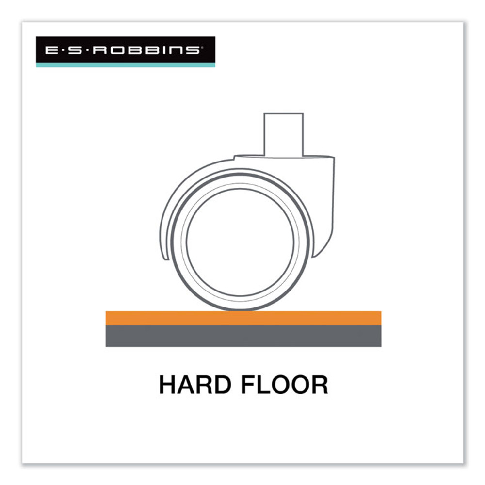 E.S. ROBBINS ES 132321 EverLife Chair Mat for Hard Floors, Heavy Use, Rectangular, 46 x 60, Clear