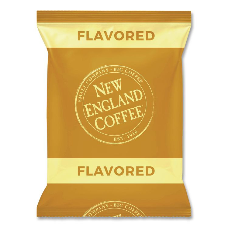 NEW ENGLAND COFFEE COMPANY 026530 Coffee Portion Packs, Hazelnut Creme, 2.5 oz Pack, 24/Box