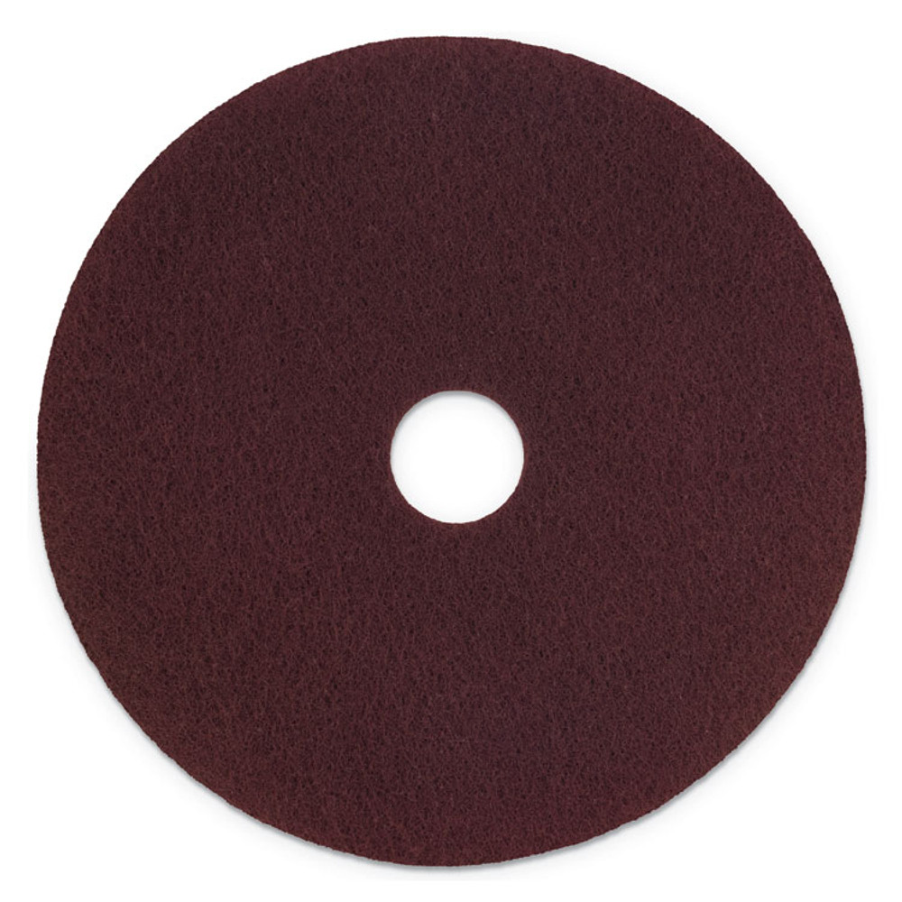 3M/COMMERCIAL TAPE DIV. Scotch-Brite™ SPPP17 Surface Preparation Pad Plus, 17" Diameter, Maroon, 5/Carton