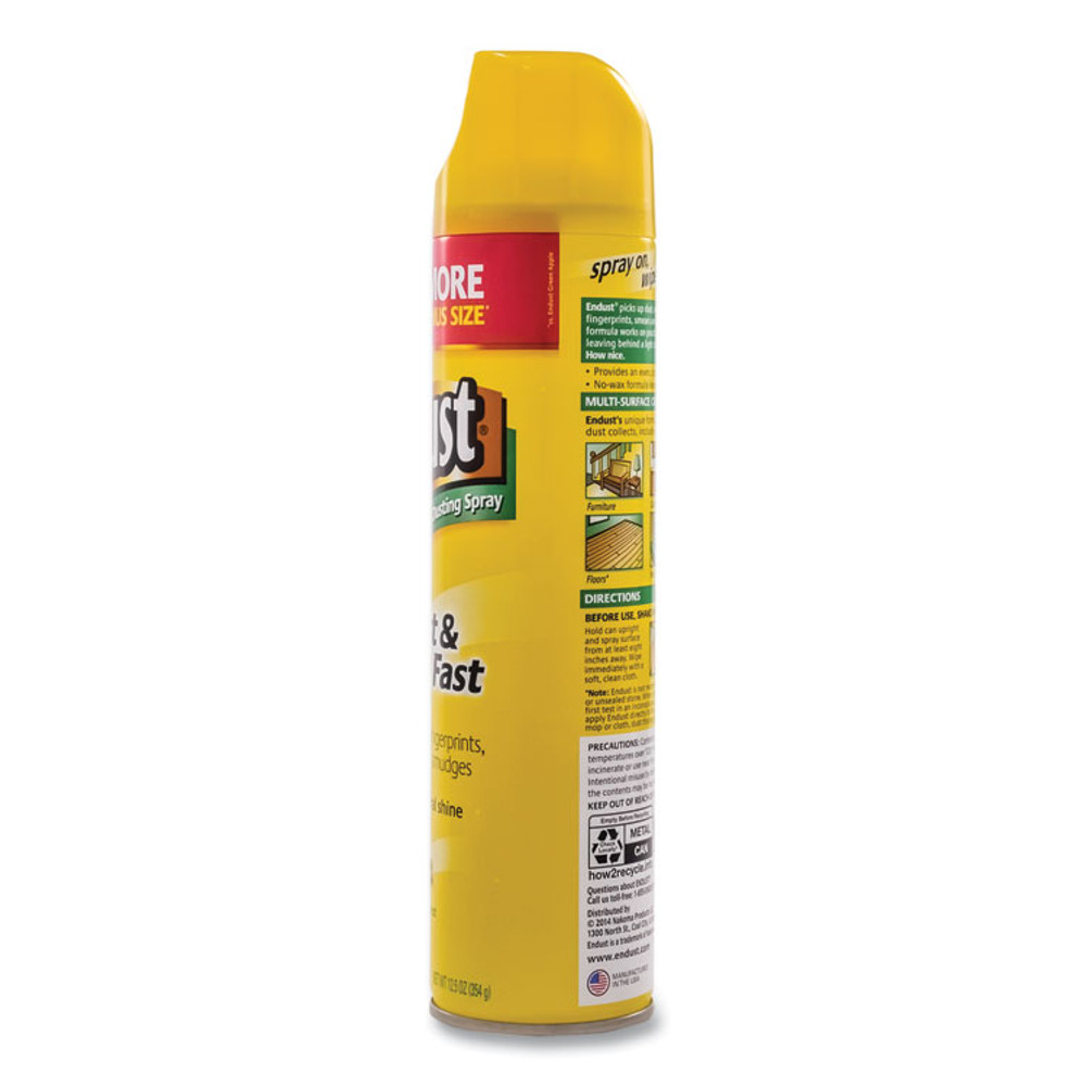 DIVERSEY CB508171 Endust Multi-Surface Dusting and Cleaning Spray, Lemon Zest, 12.5 oz Aerosol Spray, 6/Carton