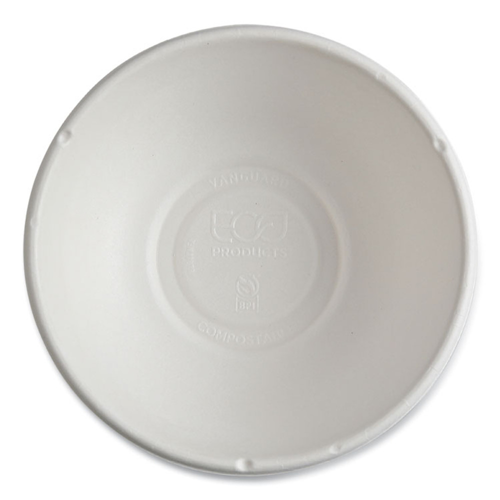 ECO-PRODUCTS,INC. EPBL16CNFA Vanguard Renewable and Compostable Sugarcane Bowls, 16 oz, White, 800/Carton