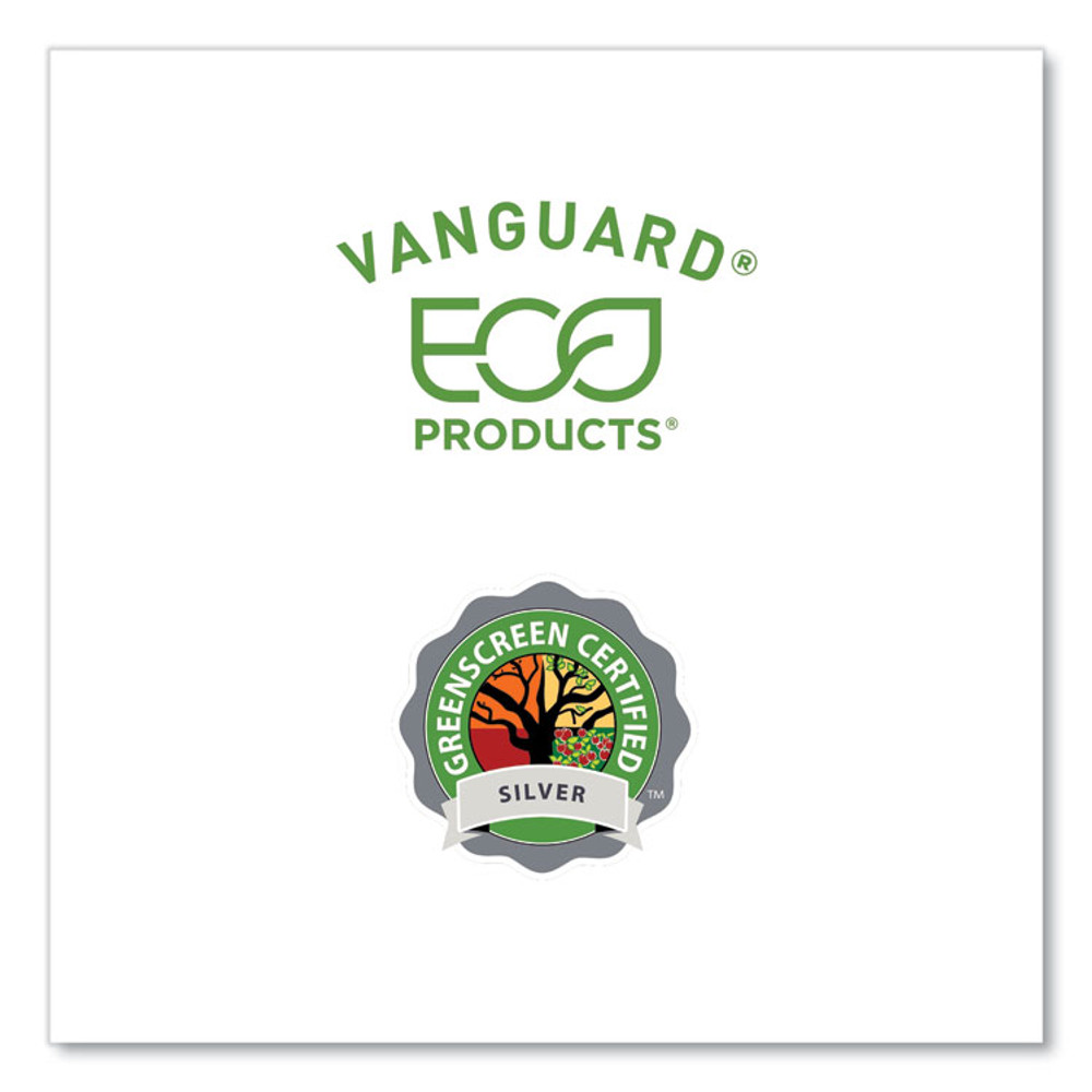 ECO-PRODUCTS,INC. EPBL16CNFA Vanguard Renewable and Compostable Sugarcane Bowls, 16 oz, White, 800/Carton