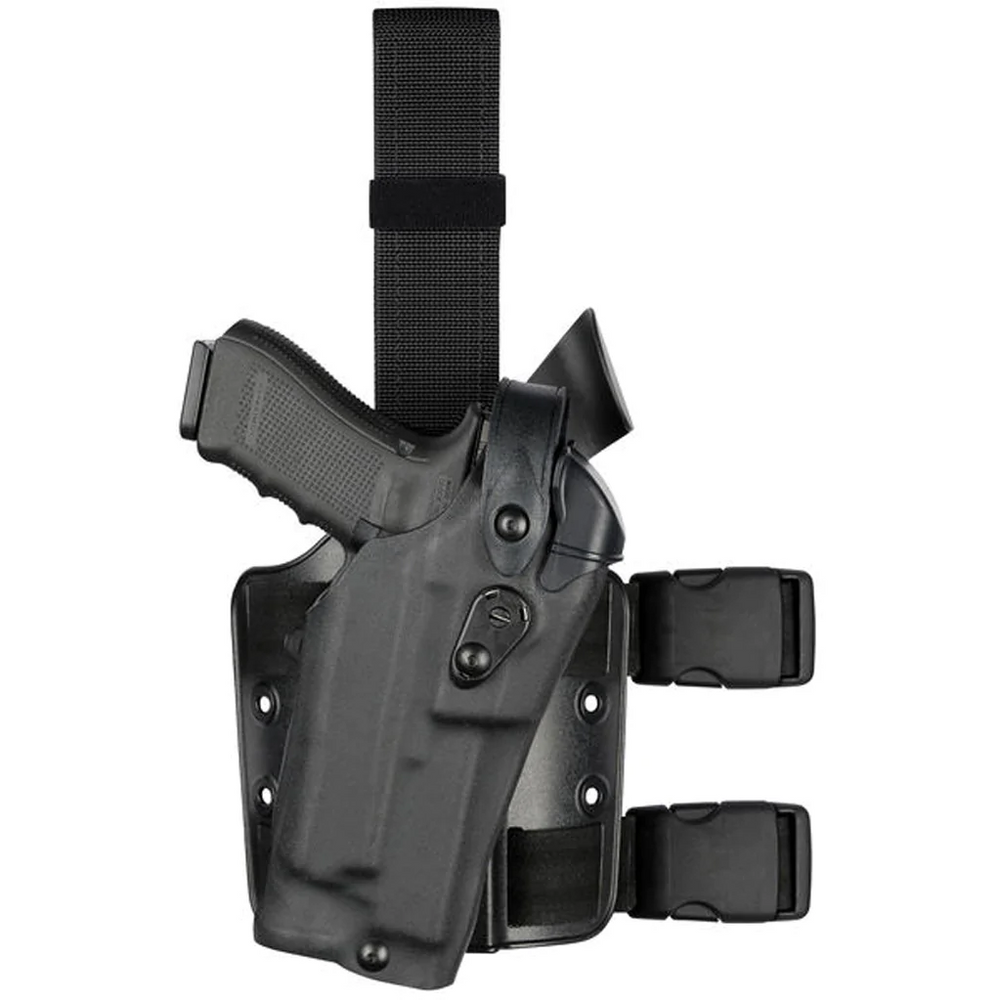 Safariland 1204825 Model 6304RDS ALS/SLS Drop-Rig Tactical Holster for Glock 34 MOS w/ Light
