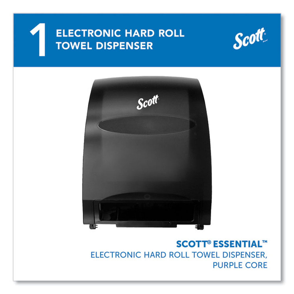 KIMBERLY-CLARK PROFESSIONAL Scott® 48860 Essential Electronic Hard Roll Towel Dispenser, 12.7 x 9.57 x 15.76, Black