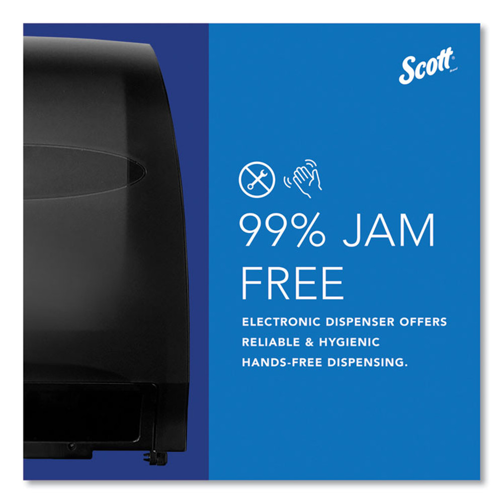 KIMBERLY-CLARK PROFESSIONAL Scott® 48860 Essential Electronic Hard Roll Towel Dispenser, 12.7 x 9.57 x 15.76, Black