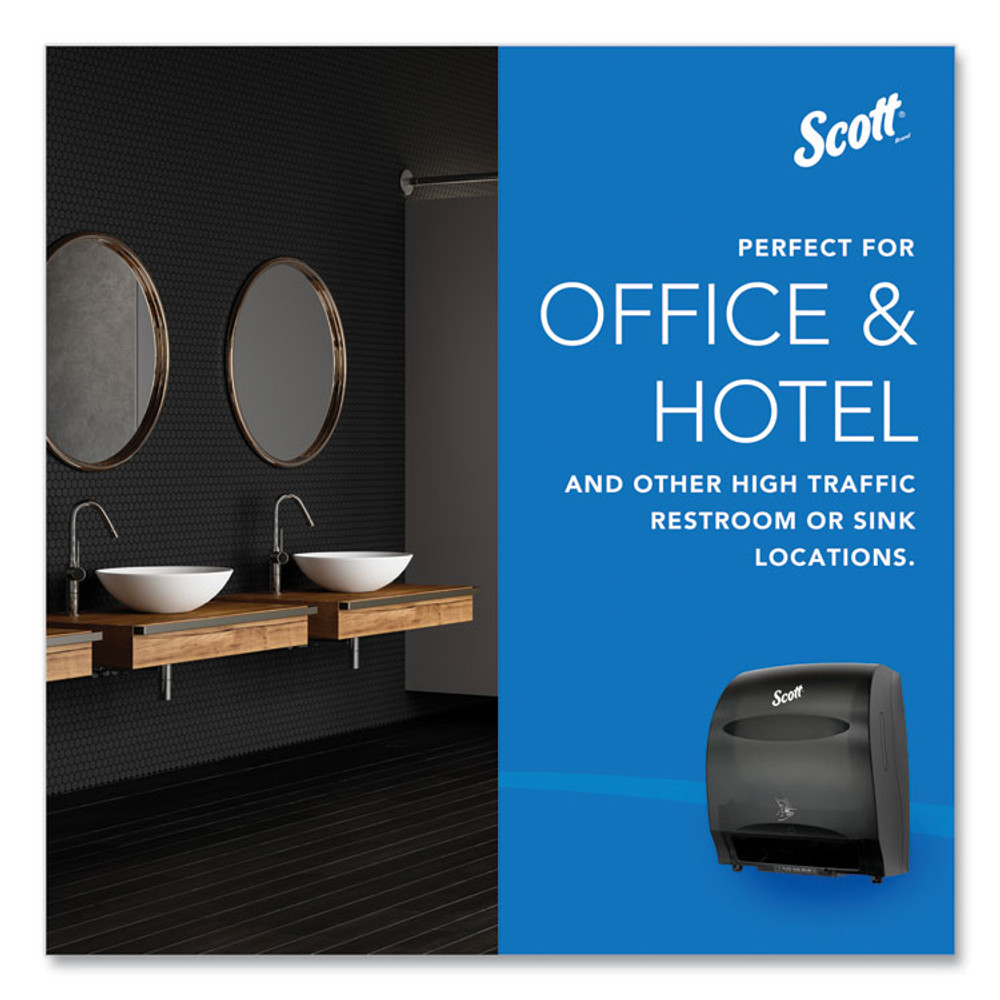 KIMBERLY-CLARK PROFESSIONAL Scott® 48860 Essential Electronic Hard Roll Towel Dispenser, 12.7 x 9.57 x 15.76, Black