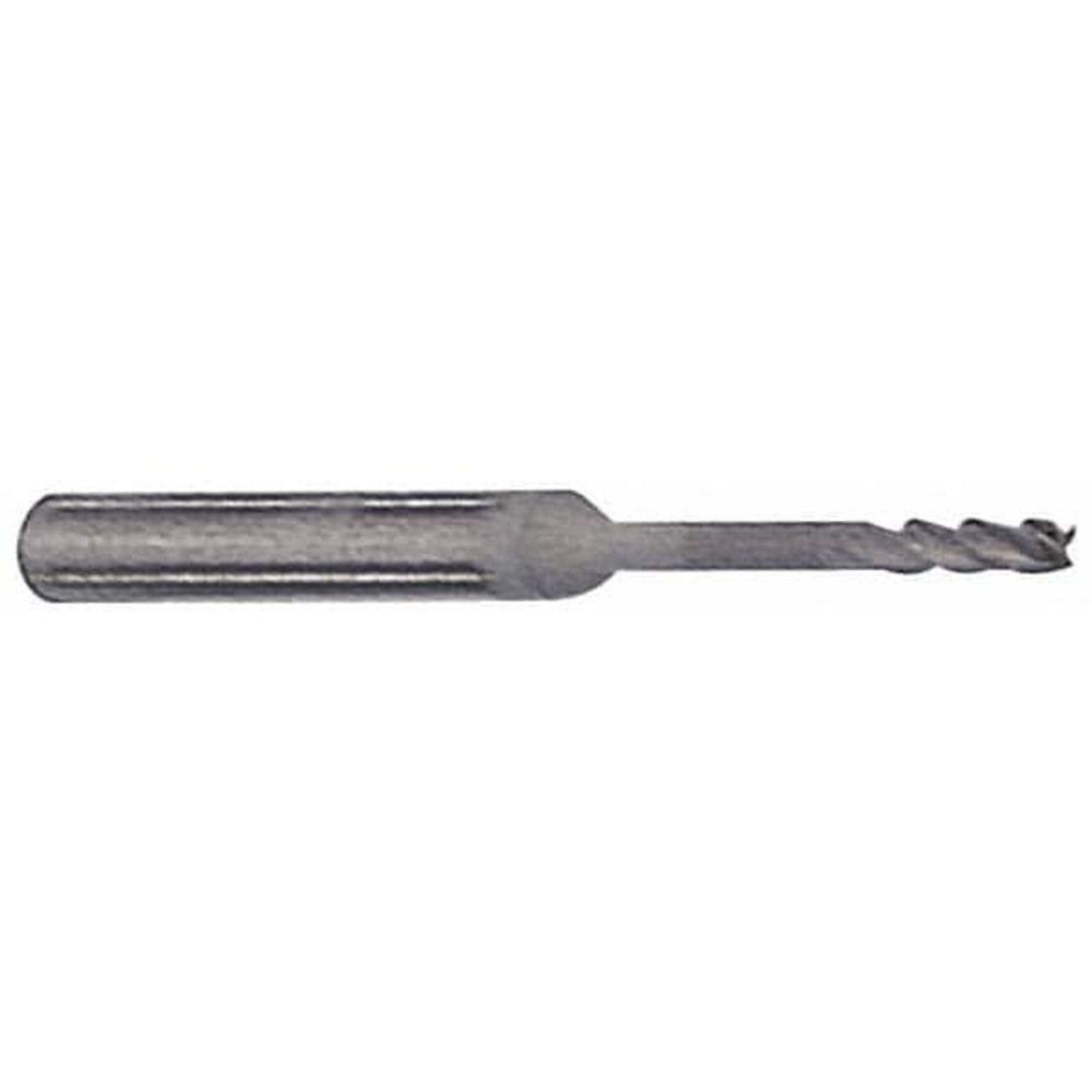 SP3 12127-05 Square End Mill: 1/32'' Dia, 3/32'' LOC, 1/8'' Shank Dia, 3'' OAL, 4 Flutes, Solid Carbide