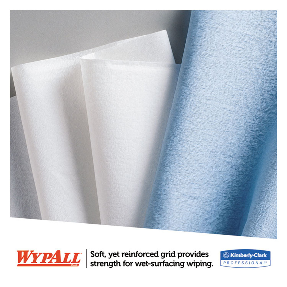 KIMBERLY CLARK WypAll® 03086 L30 Towels, POP-UP Box, 10 x 9.8, White, 120/Box, 10 Boxes/Carton