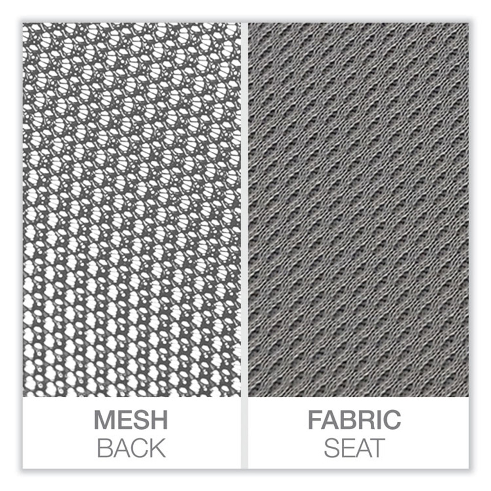 ALERA Workspace by WS42B47 Mesh Back Fabric Task Chair, Supports Up to 275 lb, 17.32" to 21.1" Seat Height, Gray Seat, Gray Back