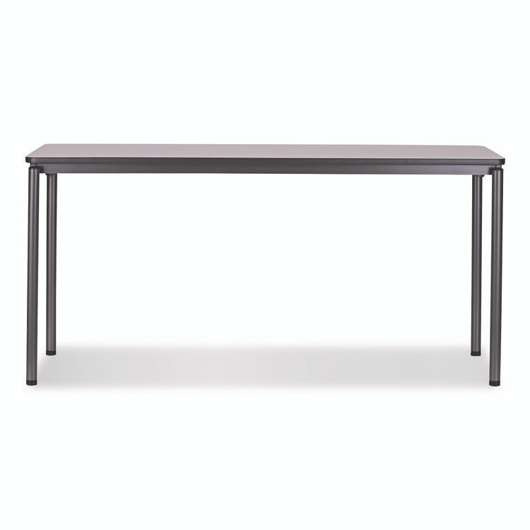 ICEBERG ENTERPRISES 65877 Maxx Legroom Wood Folding Table, Rectangular, 60" x 18" x 29.5", Gray/Charcoal