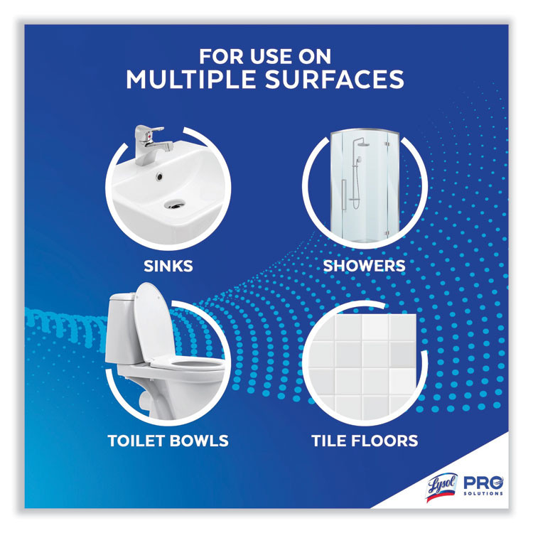 RECKITT BENCKISER Professional LYSOL® Brand 94201EA Disinfectant Heavy-Duty Bathroom Cleaner Concentrate, Fresh Lime, 1 gal Bottle