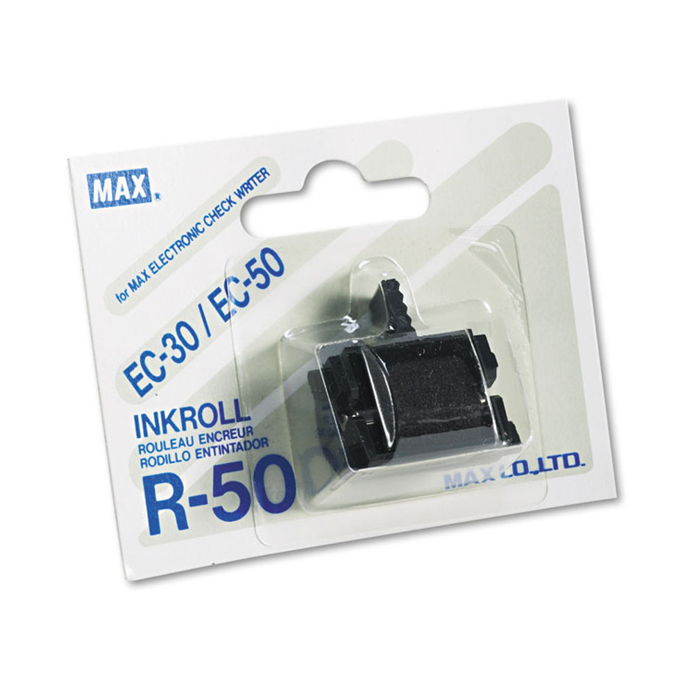 MAX USA CORP. R-50 R50 Replacement Ink Roller, Black