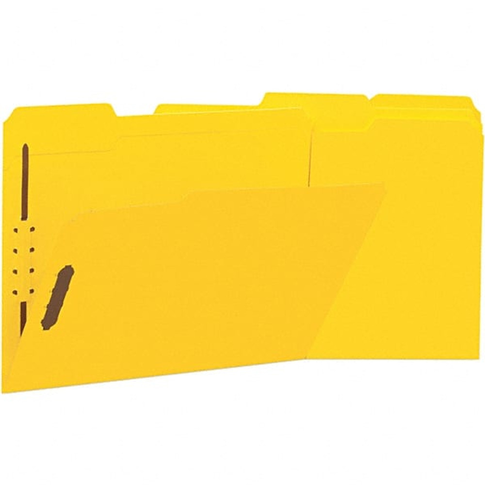 UNIVERSAL UNV13524 File Folders with Top Tab: Letter, Yellow, 50/Pack