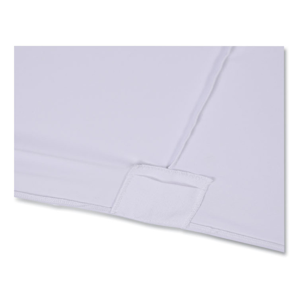 ICEBERG ENTERPRISES 16523 iGear Fabric Table Cover, Polyester, 30 x 72, White